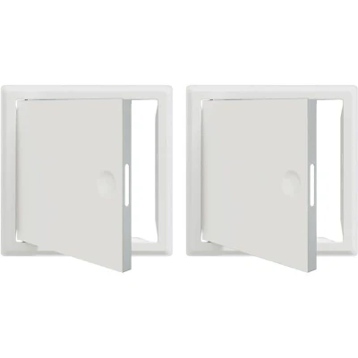 Image of vidaXL Access Panel 2 pcs White 20 x cm steel