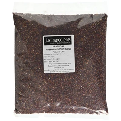 Image of JustIngredients Essentials Rosehip/Hibiscus Blend 500 g (Pack of 2)