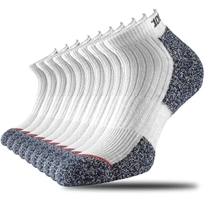 Image of 1000 Mile 10 Pair Multi Pack Ultra Performance Low Cut Ankle Gym Workout Running Socks Womens White Size UK 3 5.5