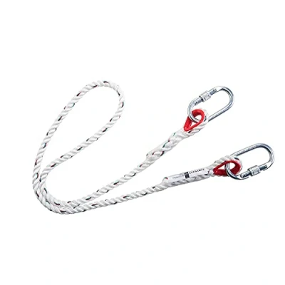 Image of Portwest Single Rope Restraint Lanyard, Size: One Size, Colour: White, FP24WHR,150cm