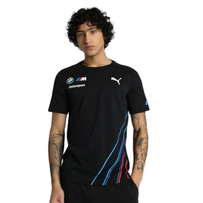 Image of PUMA Men&#039;s BMW Team Tee T Shirt, Anthracite, S