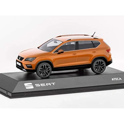 Image of Seat 6H1099300GAO Ateca Model Car 1:43 Original Miniature Orange