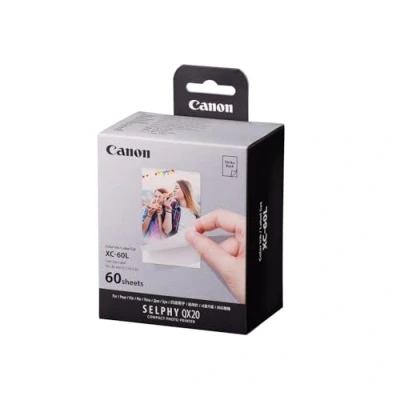 Image of Canon XC 60L Genuine Ink + Paper Set, for SELPHY Square QX20 60 Prints