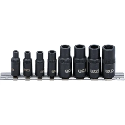 Image of BGS 9771 Tap Adaptor Socket Set 6,3 mm (1/4&quot;) / 10 (3/8&quot;) Drive 8 pcs.