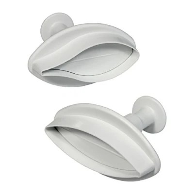 Image of PME LY1001 Veined Lily Plunger Cutters, Medium Size, Set of 2 , White