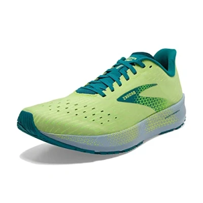 Image of Brooks Men&#039;s Hyperion Weather Running Shoe, Green Kayaking Dusty Blue, 7.5 UK