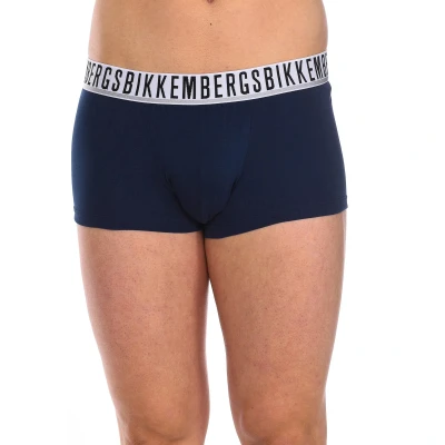 Image of Bikkembergs Mens Pack 2 Boxer Essential anatomical front BKK1UTR01BI man Blue Cotton Size Large