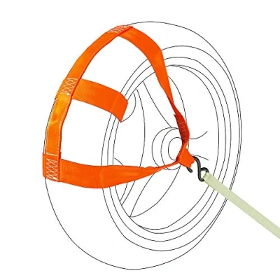 Image of Oldbones Universal Motorcycle Tie Down Straps Rear Wheel Transport Bar Strap in Orange