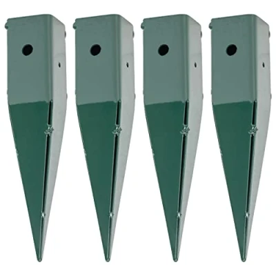 Image of Woodside Steel Garden Arch/Trellis Plant Support Ground Spikes 4 PACK