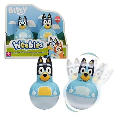 Image of WEEBLES, 2 Bluey Characters, Culbuto, Activity Toy, Toy for Children from 1 Years, Giochi Preziosi, WEU002