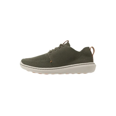 Image of Clarks STEP Urban MIX Trainers, Men&#039;s, Size: 7, Khaki Imitation leather/ textile