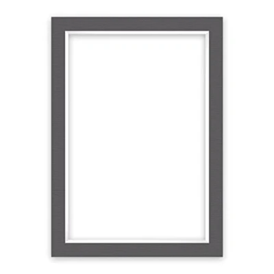 Image of nielsen Conservation Picture Mount Grey 50x70cm to fit Image Size 40x60cm, Acid Free (pH Neutral) Protective Photo Mount, Structured Surface Graphite
