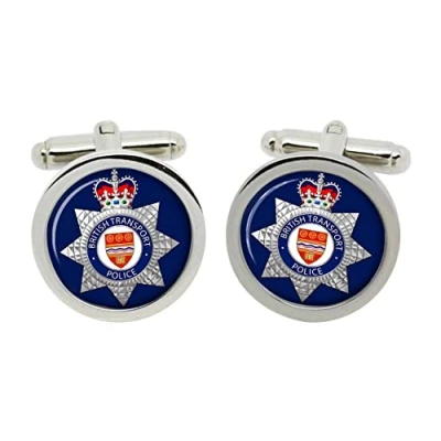 Image of British Transport Police Cufflinks in Box