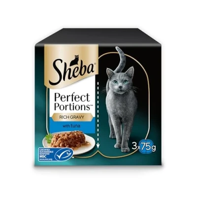 Image of Sheba Portions with Tuna Chunks in Gravy 8 x 3x(2x37.5g)
