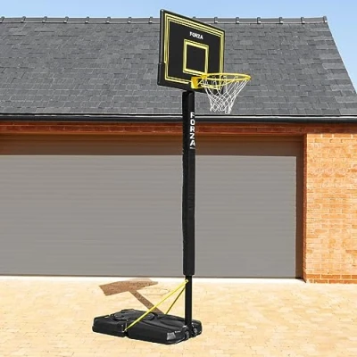 Image of FORZA Basketball Post Protection Pads Foam Cover Hoop Padding Wrap Around Padded Accessories (Black, 50mm 6ft Height)