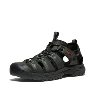 Image of Keen Men&#039;s Targhee 3 Closed Toe Sport Sandal, Grey Black, 6 UK