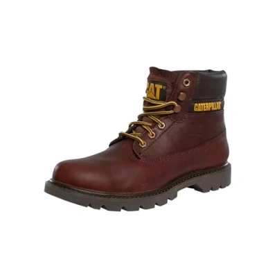 Image of CAT Mens Caterpillar Colorado 2.0 P110962 Leather Brown Water Resistant Lace Boots (Brown, UK Footwear Size System, Adult, Men, Numeric, Medium, 9.5)