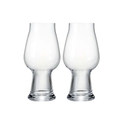 Image of Luigi Bormioli Birrateque Craft Beer Glasses IPA/White (Set of 2), 18.25 oz, Clear