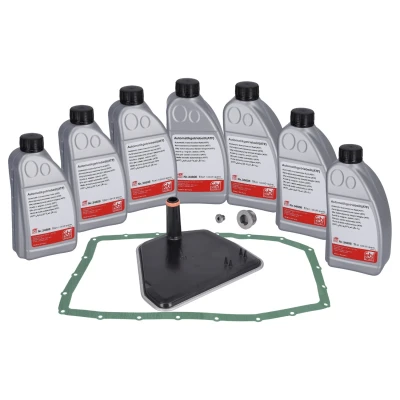 Image of 24117543550, 24117543550S3 Parts Kit, automatic transmission oil change FEBI BILSTEIN 176875 with seal, drain plug screw BMW: X5, X3