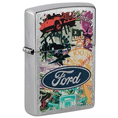 Image of Zippo Lighter, Metal, Chrome