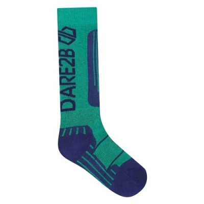 Image of Dare2B Unisex Kids Performance Ski Socks, Vivid Green, 9 11 EU