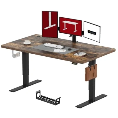 Image of SANODESK FQ1 180x80cm Electric Standing Desk Height Adjustable Sit Stand Home Office with Memory Smart Pannel Splice Board