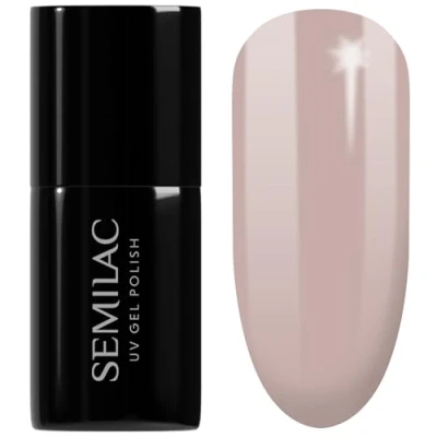 Image of SEMILAC UV Gel Nail Polish Soak Off, Long Lasting and Easy to Apply. Perfect for Home &amp; Salon use UV/LED Nails 7ml 220 Nugat Beige.