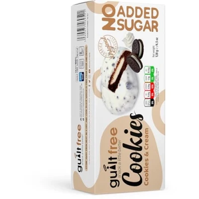 Image of GuiltFree No Added Sugar &amp; Free Cookies Biscuits Perfect for Diabetic Gift Hamper Basket Occassions (128g, Cream)