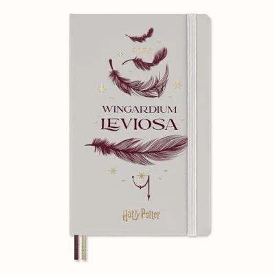 Image of Moleskine Weekly Planner Wizarding World Harry Potter Spells Collection Wingardium Leviosa, 12 Month Planner, Phosphorescent Hardcover, Large Size 13 x 21 cm