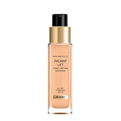 Image of 3 x Max Factor Long Lasting Radiant Lift Foundation 30ml SPF30 90 Amber