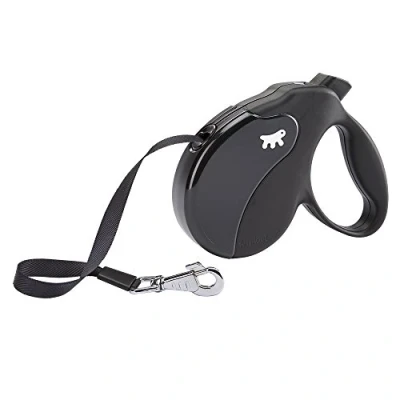 Image of Ferplast Retractable Dog Lead Extendible Leash AMIGO TAPE L, Extendable tape, 5 m, max 50 kg, Black