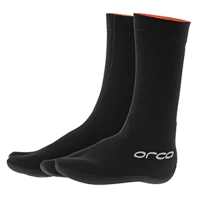 Image of Orca Hydro Swim Neoprene Wetsuit Booties Black Thermal Warm Heat Layer Layers Unisex Size XL