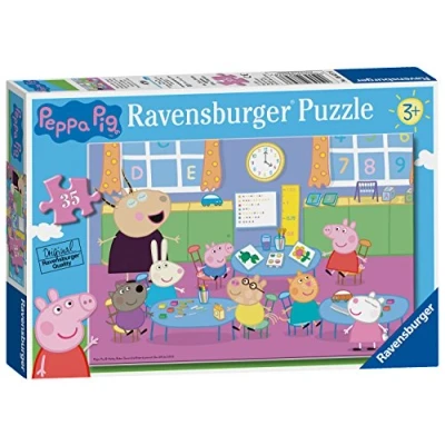 Image of Ravensburger Peppa Pig Family Time 35 Piece Jigsaw Puzzle for Kids Age 3 Years and Up