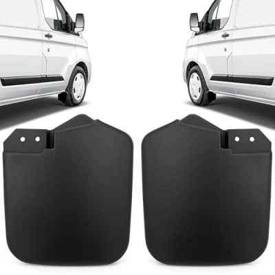 Image of Front Left and Right Mud Flap Guard Mudflap Shield Splash Replacement for FORD Transit Custom 2012 Onwards OEM 1915641, 1915642, BK21 16A266 BC5JA6 (Pair)