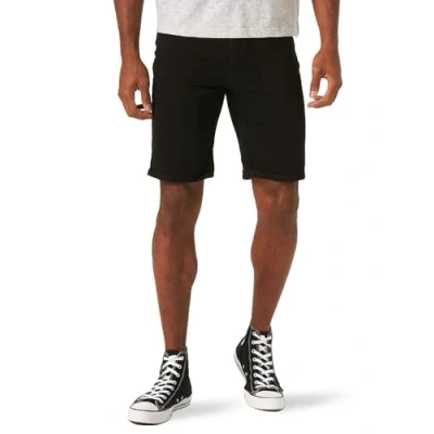Image of Wrangler Authentics Men&#039;s Classic Relaxed Fit Five Pocket Jean Short Denim, Jet Black, 38