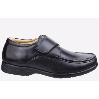 Image of Fleet &amp; Foster Fred Leather Mens Black Size UK 11