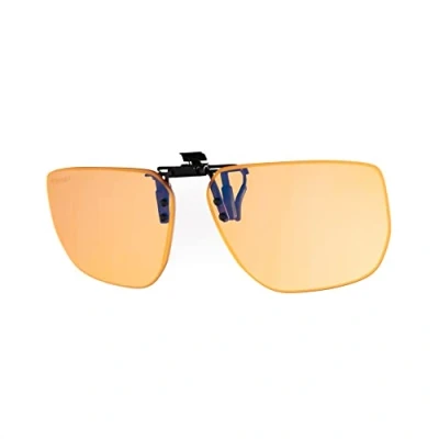 Image of Horus X Clip on Gaming Computer Glasses for Ultimate Blue Light Protection Cover (Video Game Console PC) Amber