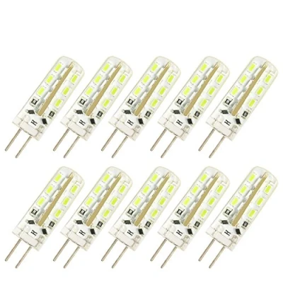 Image of Pack of 10 G4 LED Bulbs, 1.5 W (10 Halogen Equivalent), 100 LM, Cool White (6000 6400 K), DC 12 V