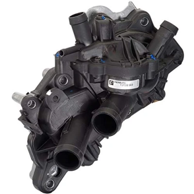Image of PA10231 Water pump PIERBURG 7.07152.10.0 with seal thermostat, coolant regulator Mechanical Plastic VOLKSWAGEN: Golf 7, Polo V Hatchback