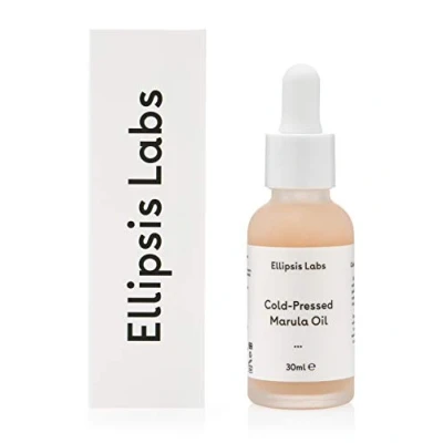 Image of Marula oil by Ellipsis Labs. 100% organic cold pressed for face and hair, delivering intense hydration. 30ml/1fl.oz