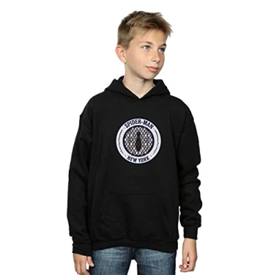 Image of Marvel Boys Spider Man New York 62 Hoodie Black 5 6 Years