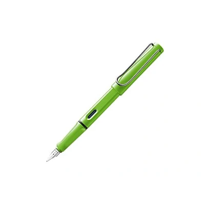 Image of Lamy Safari Fountain Pen Filling System Cartridge Pack of 1 (Green, System, Blue, Acrylonitrile Butadiene Styrene (ABS), Stainless Steel, Medium)
