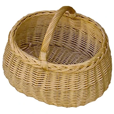 Image of Red Hamper S058/HOME Wicker Deluxe Car Shopping Basket