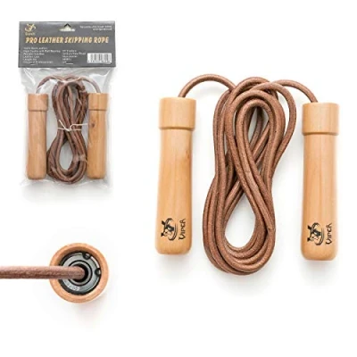 Image of VIPER Leather Skipping Rope Fitness Boxing Jump Gym