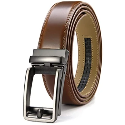 Image of CHAOREN Ratchet Belt Mens Dress 1 3/8&quot; Comfort Click Micro Adjustable Fit Everywhere