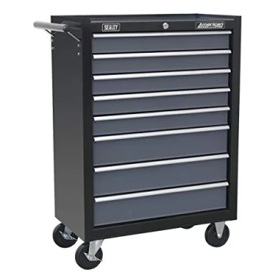 Image of Sealey American Pro Rollcab 8 Drawer with Ball Bearing Slides Black/Grey
