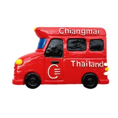 Image of 3D Chiang Mai Thailand Fridge Magnet Souvenir Gift Resin Craft Collection