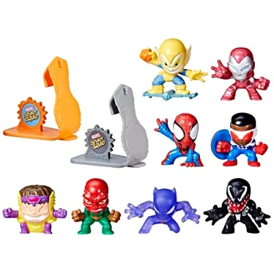 Image of Hasbro MARVEL STUNT SQUAD FIGURES PLAYSET MEGA PK Amazon Exclusive