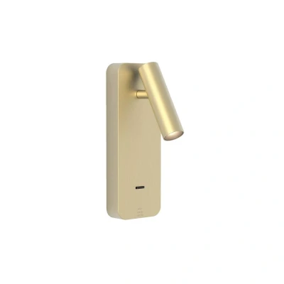 Image of Enna Surface USB A+C Matt Gold Reading Light Astro