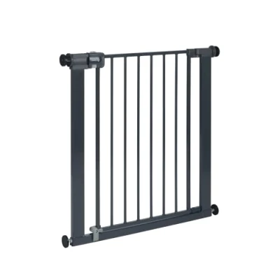 Image of Safety 1st Easy Close Metal Gate, Pressure Fit Baby Gate for Stairs and Doors, Widths 73 to 80 cm, extendable up 108 cm with extensions sold separately, Black